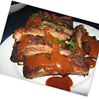 Chrupiące żeberka w miodowej marynacie