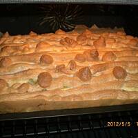 Puszyste ciasto z rabarbarem