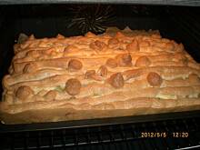 Fot. stokrotka390, Puszyste ciasto z rabarbarem