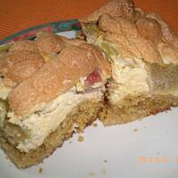 Puszyste ciasto z rabarbarem