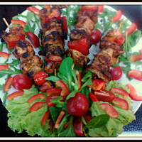 Szaszłyki drobiowo-boczkowe