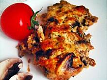 Fot. Mloda, Grzebień drobiowy zapiekany w sosie jogurtowo - pieczarkowym