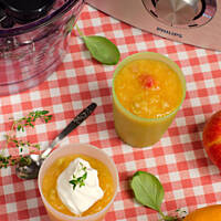 Kisiel pomarańczowo-rabarbarowy