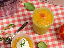 Fot. Wkn, Kisiel pomarańczowo-rabarbarowy