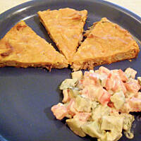 Warzywny placek z kurczakiem wg M&Ł