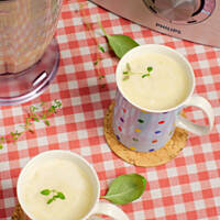 Szparagowy kremowy kubek domowy