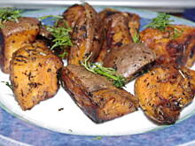 Fot. paancia, Bataty - grillowane czerwone ziemniaki