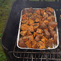 Bataty - grillowane czerwone ziemniaki