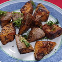 Bataty - grillowane czerwone ziemniaki