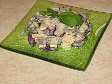 Fot. Mirosława, Sałatka z fasoli i czosnku /arabska