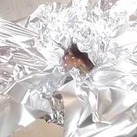 Grillowane jabłka z kurczakiem i sosem borówkowym