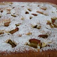 Ucierane ciasto z rabarbarem