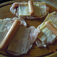 Szaszłyczki z piersi kurczaka i parówek