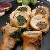 Maczugi drobiowe grillowane z dwoma farszami