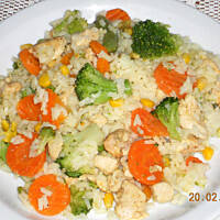 Ryż z warzywami i kurczakiem