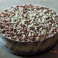 serniczek z masa z rabarbaru i truskawek