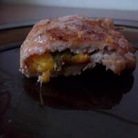 Schab z nektarynką z grilla