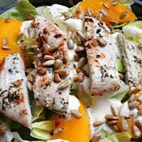 Grillowane sznycelki z fileta indyka w marynacie brzoskwiniowej