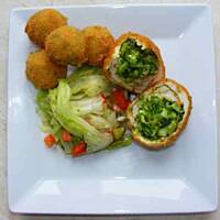 Kule mięsne z brokułowym farszem