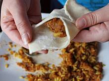 Fot. laleczka20, Sakiewki z ryżem i kapustą