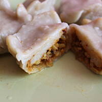 Sakiewki z ryżem i kapustą