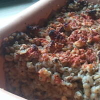 Zapiekanka z kaszy pęczak