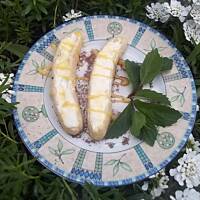 Lody grillowane w bananach z chili i miętą