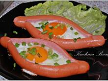 Fot. bronislawa70, Jajka sadzone w parówce - Parówkowe oko