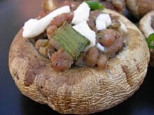 Fot. olusia23, Grillowane kapelusze nadziane mięsem i fetą