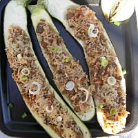 Grillowane łódki z cukinii z serem