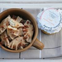 Razowe pierogi z dorsza