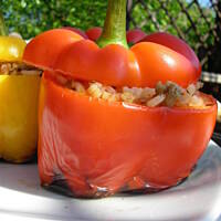 Grillowane faszerowane papryki