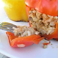 Grillowane faszerowane papryki