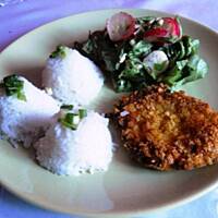 Schab w panierce z płatków owsianych