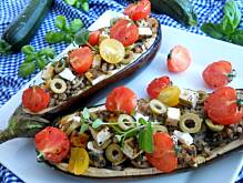 Fot. mysza75, Grillowane bakłażany nadziewane kaszą gryczaną i tofu