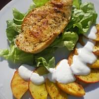 Pierś z kurczaka grillowana z jabłkami