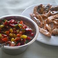 Łosoś grillowany z meksykańską salsą