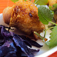 Pałki z kurczaka z czerwoną kapustą