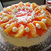 Tort pończówka z owocem