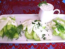 Fot. NaMolik, Ogórki z aromatycznym sosem