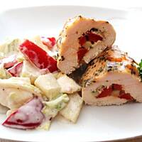 Roladki z kurczaka w marynacie chili