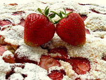 Fot. Barb82, Ciasto maślankowe z truskawkami