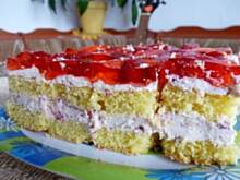 Fot. Anna Z, Ciasto z truskawkami