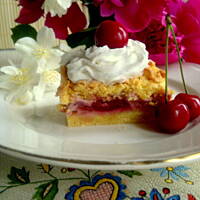 Czereśnie w kruchym cieście