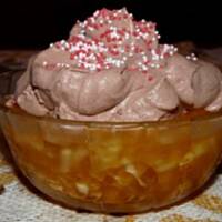 Kisielowy deser z jabłkami na zimno