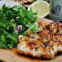 Grillowany kurczak w sosie miodowo-musztardowym