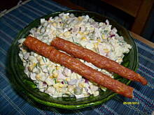 Fot. pwyso, Sałatka z kabanosem