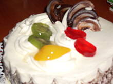 Fot. Teresa.Marcjan, Puszysty tort orzechowy   śmietanowo likierowy