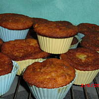 Muffinki bananowe z orzechami