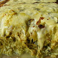 Zapiekanka bardzo cebulowa z ryżem